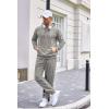 imageCOOFANDY Mens Tracksuit 2 Piece Set Hoodie Sweatsuits Athletic Jogging Suits Casual Sports OutfitsLight Grey