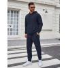 imageCOOFANDY Mens Tracksuit 2 Piece Set Hoodie Sweatsuits Athletic Jogging Suits Casual Sports OutfitsNavy