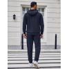imageCOOFANDY Mens Tracksuit 2 Piece Set Hoodie Sweatsuits Athletic Jogging Suits Casual Sports OutfitsNavy