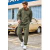 imageCOOFANDY Mens Tracksuit 2 Piece Set Hoodie Sweatsuits Athletic Jogging Suits Casual Sports OutfitsOlive Green