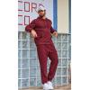 imageCOOFANDY Mens Tracksuit 2 Piece Set Hoodie Sweatsuits Athletic Jogging Suits Casual Sports OutfitsWine Red