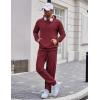 imageCOOFANDY Mens Tracksuit 2 Piece Set Hoodie Sweatsuits Athletic Jogging Suits Casual Sports OutfitsWine Red