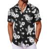 Black - White Floral