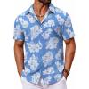 Light Blue - White Floral