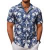 Navy Blue- White Flower