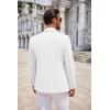 imageCOOFANDY Mens Casual Knit Blazer Two Button Lightweight Sport Coats Suit JacketWhite
