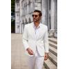 imageCOOFANDY Mens Casual Knit Blazer Two Button Lightweight Sport Coats Suit JacketWhite