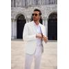 imageCOOFANDY Mens Casual Knit Blazer Two Button Lightweight Sport Coats Suit JacketWhite