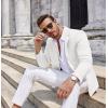 imageCOOFANDY Mens Casual Knit Blazer Two Button Lightweight Sport Coats Suit JacketWhite
