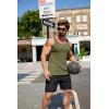 imageCOOFANDY Mens Workout Tank Top Ribbed Knit Sleeveless Gym Muscle T Shirts Bodybuilding TeeArmy Green1 Pcs