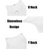imageCOOFANDY Mens Workout Tank Top Ribbed Knit Sleeveless Gym Muscle T Shirts Bodybuilding TeeWhiteLight Blue 2 Pcs