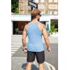 imageCOOFANDY Mens Workout Tank Top Ribbed Knit Sleeveless Gym Muscle T Shirts Bodybuilding TeeWhiteLight Blue 2 Pcs