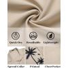 imageCOOFANDY Mens Hawaiian Tropical Shirts Short Sleeve Button Down Summer Beach Shirt with PocketBeige  Palm Tree