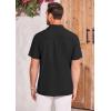 imageCOOFANDY Mens Hawaiian Tropical Shirts Short Sleeve Button Down Summer Beach Shirt with PocketBlack  Floral