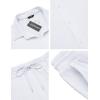 imageCOOFANDY Mens 2 Piece Outfit Casual Short Sleeve Button Down Shirt Beach Summer Loose Pant SetsWhite