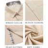 imageCOOFANDY Mens Button Down Shirts Short Sleeve Casual Shirts Summer Beach Shirts Vacation Wedding Shirts with PocketBeige