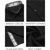 imageCOOFANDY Mens Button Down Shirts Short Sleeve Casual Shirts Summer Beach Shirts Vacation Wedding Shirts with PocketBlack