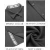 imageCOOFANDY Mens Button Down Shirts Short Sleeve Casual Shirts Summer Beach Shirts Vacation Wedding Shirts with PocketDeep Grey