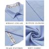 imageCOOFANDY Mens Button Down Shirts Short Sleeve Casual Shirts Summer Beach Shirts Vacation Wedding Shirts with PocketDenim Blue