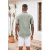 imageCOOFANDY Mens Button Down Shirts Short Sleeve Casual Shirts Summer Beach Shirts Vacation Wedding Shirts with PocketGreen