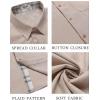 imageCOOFANDY Mens Button Down Shirts Short Sleeve Casual Shirts Summer Beach Shirts Vacation Wedding Shirts with PocketKhaki