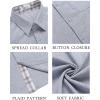 imageCOOFANDY Mens Button Down Shirts Short Sleeve Casual Shirts Summer Beach Shirts Vacation Wedding Shirts with PocketLight Denim Blue