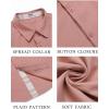 imageCOOFANDY Mens Button Down Shirts Short Sleeve Casual Shirts Summer Beach Shirts Vacation Wedding Shirts with PocketMisty Rose