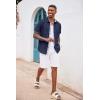 imageCOOFANDY Mens Button Down Shirts Short Sleeve Casual Shirts Summer Beach Shirts Vacation Wedding Shirts with PocketNavy Blue