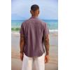 imageCOOFANDY Mens Button Down Shirts Short Sleeve Casual Shirts Summer Beach Shirts Vacation Wedding Shirts with PocketRed