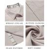 imageCOOFANDY Mens Button Down Shirts Short Sleeve Casual Shirts Summer Beach Shirts Vacation Wedding Shirts with PocketStone