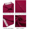 imageCOOFANDY Mens Button Down Shirts Short Sleeve Casual Shirts Summer Beach Shirts Vacation Wedding Shirts with PocketWine Red