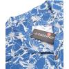 imageCOOFANDY Mens Hawaiian Shirt Short Sleeve Buttoon Down Shirts Casual Tropical Floral Summer Linen ShirtsB Blue Floral