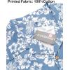 imageCOOFANDY Mens Hawaiian Shirt Short Sleeve Buttoon Down Shirts Casual Tropical Floral Summer Linen ShirtsBlue Floral