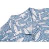 imageCOOFANDY Mens Hawaiian Shirt Short Sleeve Buttoon Down Shirts Casual Tropical Floral Summer Linen ShirtsBlue Shark