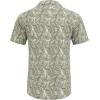 imageCOOFANDY Mens Hawaiian Shirt Short Sleeve Buttoon Down Shirts Casual Tropical Floral Summer Linen ShirtsCeladon Green Leaves