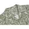 imageCOOFANDY Mens Hawaiian Shirt Short Sleeve Buttoon Down Shirts Casual Tropical Floral Summer Linen ShirtsCeladon Green Leaves