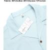 imageCOOFANDY Mens Hawaiian Shirt Short Sleeve Buttoon Down Shirts Casual Tropical Floral Summer Linen ShirtsLight Blue