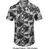 imageCOOFANDY Mens Hawaiian Shirt Short Sleeve Buttoon Down Shirts Casual Tropical Floral Summer Linen ShirtsPalm Leafblack