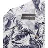 imageCOOFANDY Mens Hawaiian Shirt Short Sleeve Buttoon Down Shirts Casual Tropical Floral Summer Linen ShirtsPalm Leafbluewhite