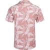 imageCOOFANDY Mens Hawaiian Shirt Short Sleeve Buttoon Down Shirts Casual Tropical Floral Summer Linen ShirtsPalm Leafpink