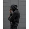 imageCOOFANDY Mens Hooded Sweatshirt Casual Long Sleeve Drawstring Waffle Knit Pullover HoodiesBlack