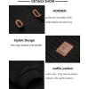 imageCOOFANDY Mens Hooded Sweatshirt Casual Long Sleeve Drawstring Waffle Knit Pullover HoodiesBlack