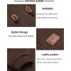 imageCOOFANDY Mens Hooded Sweatshirt Casual Long Sleeve Drawstring Waffle Knit Pullover HoodiesCoffee