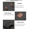 imageCOOFANDY Mens Hooded Sweatshirt Casual Long Sleeve Drawstring Waffle Knit Pullover HoodiesDark Gray