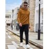 imageCOOFANDY Mens Hooded Sweatshirt Casual Long Sleeve Drawstring Waffle Knit Pullover HoodiesDark Yellow