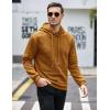 imageCOOFANDY Mens Hooded Sweatshirt Casual Long Sleeve Drawstring Waffle Knit Pullover HoodiesDark Yellow