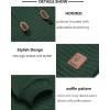 imageCOOFANDY Mens Hooded Sweatshirt Casual Long Sleeve Drawstring Waffle Knit Pullover HoodiesGreen