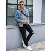 imageCOOFANDY Mens Hooded Sweatshirt Casual Long Sleeve Drawstring Waffle Knit Pullover HoodiesMisty Rose