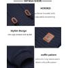 imageCOOFANDY Mens Hooded Sweatshirt Casual Long Sleeve Drawstring Waffle Knit Pullover HoodiesNavy Blue