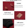 imageCOOFANDY Mens Hooded Sweatshirt Casual Long Sleeve Drawstring Waffle Knit Pullover HoodiesPat 1redblack